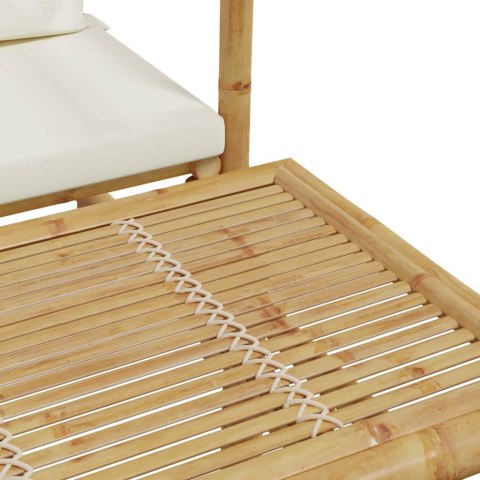 VidaXL 2-cz. zestaw mebli do ogrodu, z poduszkami, bambus