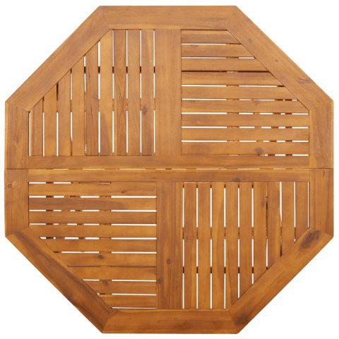 VidaXL Składany stół ogrodowy, Ø110x75 cm, lite drewno akacjowe