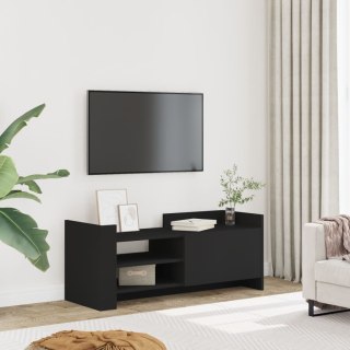 VidaXL Szafka pod TV, czarna, 100x35x40 cm, materiał drewnopochodny