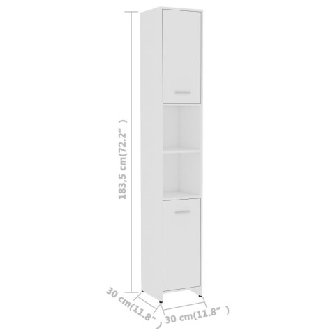 VidaXL 3-częściowy zestaw mebli łazienkowych, biały