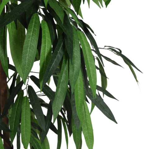 VidaXL Sztuczne drzewko mango, 900 liści, 180 cm, zielone