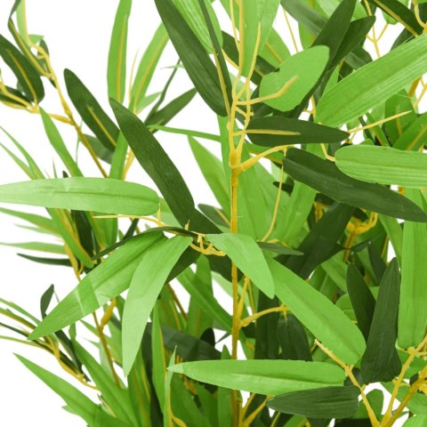 VidaXL Sztuczny bambus, 552 liście, 120 cm, zielony