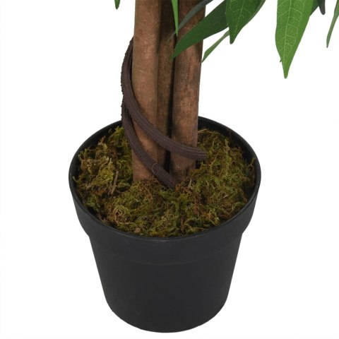 VidaXL Sztuczne drzewko mango, 600 liści, 150 cm, zielone