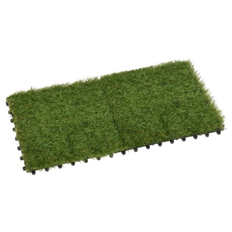 VidaXL Sztuczna trawa w płytkach, 22 szt., zielona, 30x30 cm