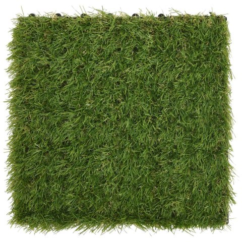 VidaXL Sztuczna trawa w płytkach, 22 szt., zielona, 30x30 cm