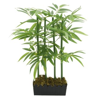 VidaXL Sztuczny bambus, 240 liści, 80 cm, zielony