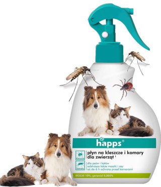 HAPPS - płyn na kleszcze i komary dla zwierząt 200ml HAPPS