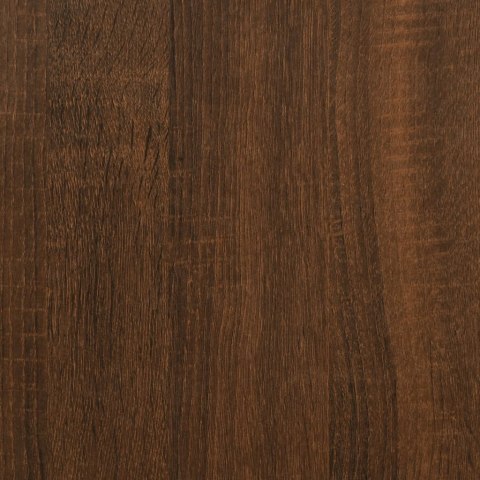 VidaXL Szafka nocna, brązowy dąb, 40x35x50 cm, materiał drewnopochodny