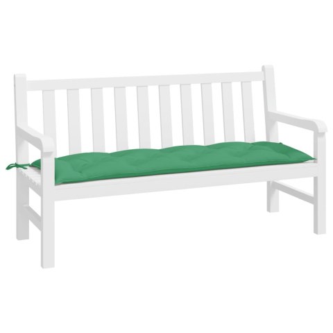 VidaXL Poduszka na ławkę ogrodową, zielona 150x50x7 cm, tkanina Oxford