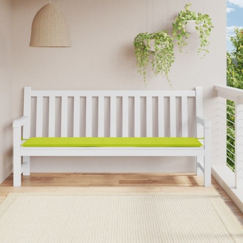 VidaXL Poduszka na ławkę ogrodową, jasnozielona, 200x50x3 cm, tkanina