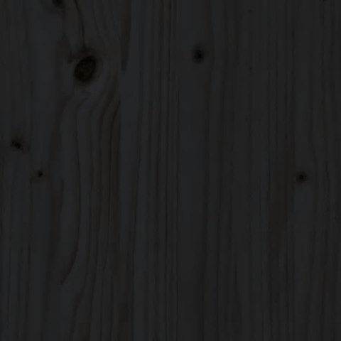 VidaXL Toaletka, czarna, 95x50x134 cm, lite drewno sosnowe