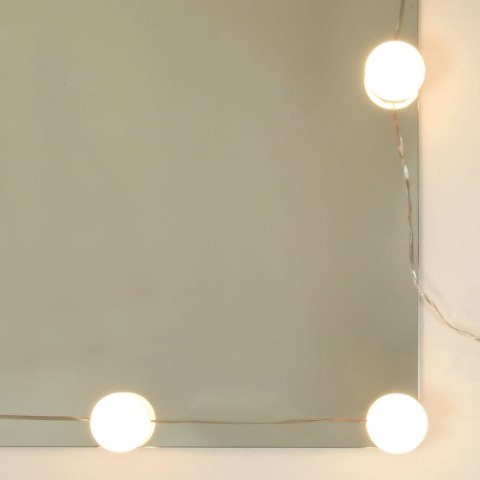 VidaXL Toaletka z oświetleniem LED, dąb sonoma, 115x37x110,5 cm