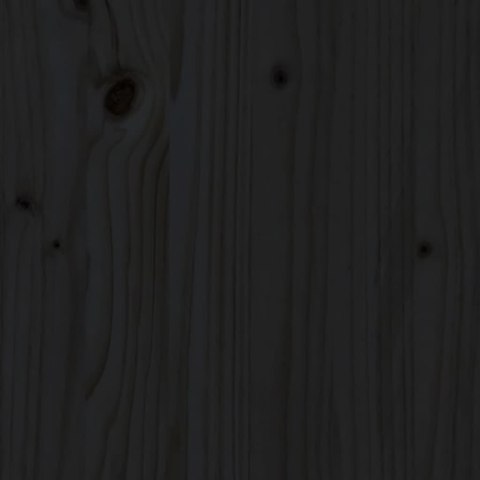 VidaXL Szafki nocne, 2 szt., czarny, 40x35x61,5cm, lite drewno sosnowe