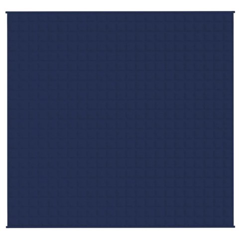 VidaXL Koc obciążeniowy, niebieski, 220x235 cm, 15 kg, tkanina