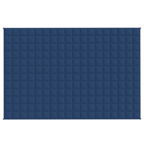 VidaXL Koc obciążeniowy, niebieski, 135x200 cm, 10 kg, tkanina