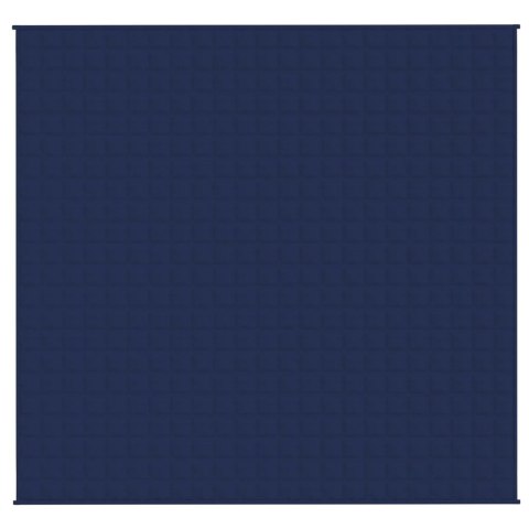 VidaXL Koc obciążeniowy, niebieski, 220x230 cm, 15 kg, tkanina