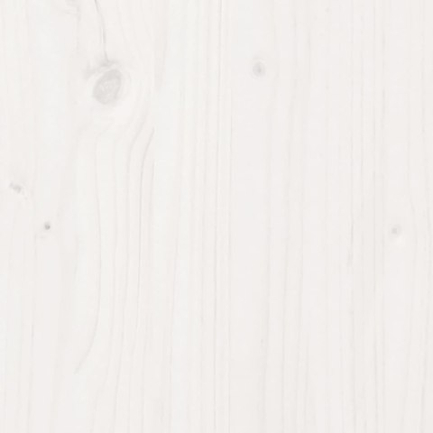 VidaXL Donica ogrodowa, biała, 110x40x23 cm, lite drewno sosnowe