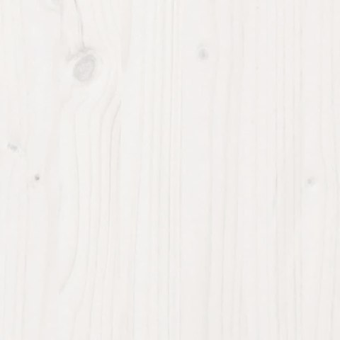VidaXL Donica ogrodowa, biała, 110x40x45,5 cm, lite drewno sosnowe