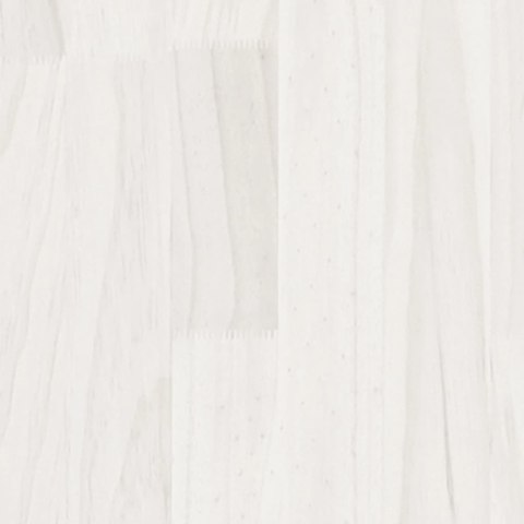 VidaXL Donica ogrodowa, biała, 60x31x31 cm, lite drewno sosnowe