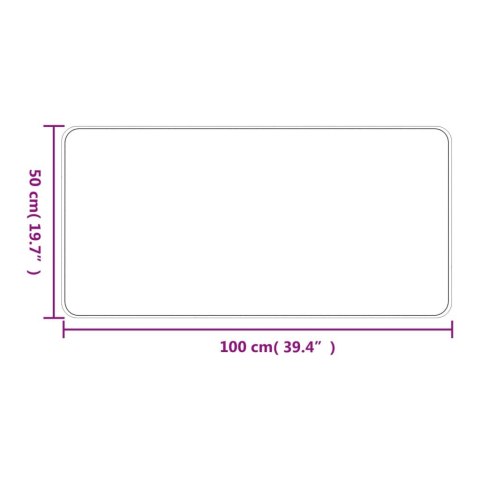 VidaXL Chodnik, stylizowany na sizal, antracytowy, 50x100 cm