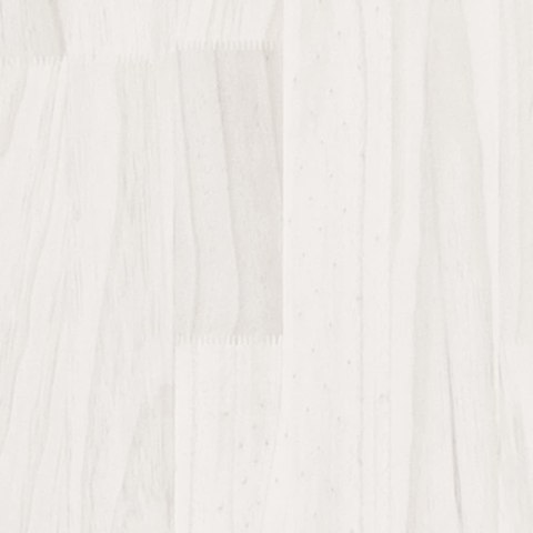 VidaXL Donica ogrodowa, biała, 50x50x70 cm, lite drewno sosnowe