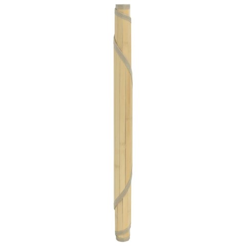 VidaXL Dywan okrągły, jasny naturalny, 80 cm, bambusowy