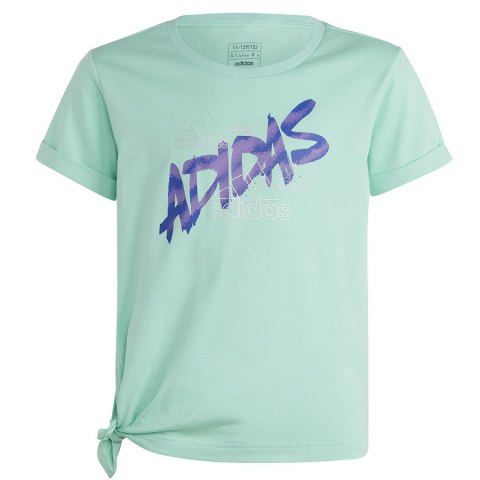 Koszulka adidas Dance Knotted Tee girls Jr HR5817 zielony 152 cm