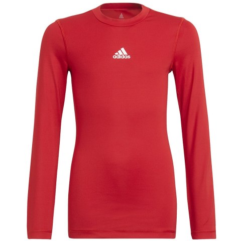 Koszulka adidas TECHFIT LS Tee Y H23154 czerwony 164 cm