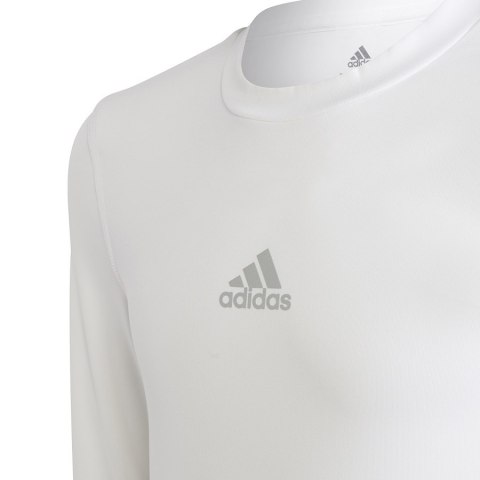 Koszulka adidas TECHFIT LS Tee Y H23156 biały 140 cm