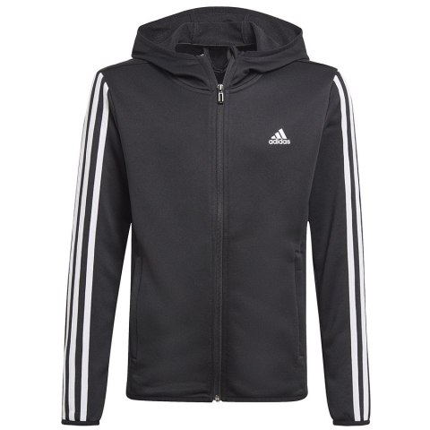 Bluza adidas 3 Stripes Hoodie GN1500 czarny 152 cm