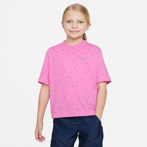 Koszulka Nike Sportswear girls FD5366-620 różowy L (147-158)