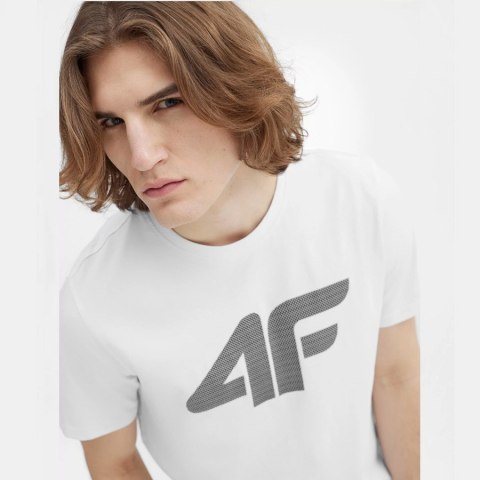 T-Shirt 4F 4FSS23TTSHM537 10S biały XXL