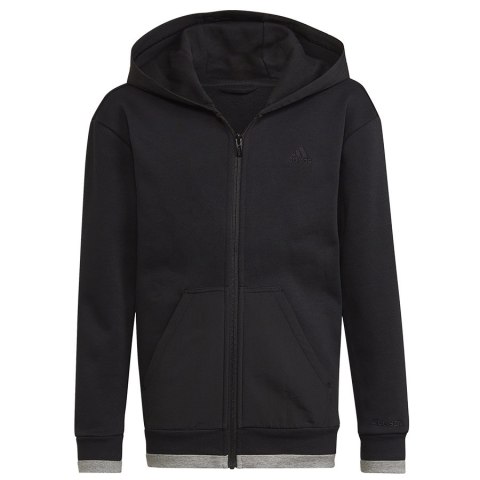 Bluza adidas Fleece Full-Zip Hoody Jr HN6182 czarny 152 cm