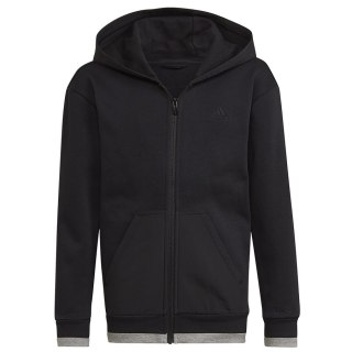 Bluza adidas Fleece Full-Zip Hoody Jr HN6182 czarny 176 cm