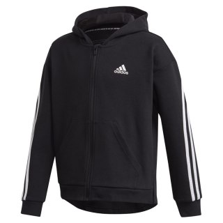 Bluza adidas G 3S FZ HD GE0950 czarny 140 cm