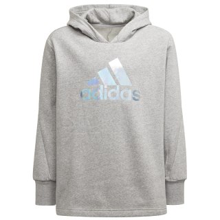 Bluza adidas G M Hoodie girls H57219 szary 152 cm