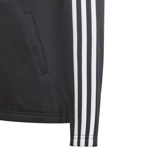 Bluza adidas Girls Essentials 3S Full-zip Hoodie GQ8356 czarny 140 cm