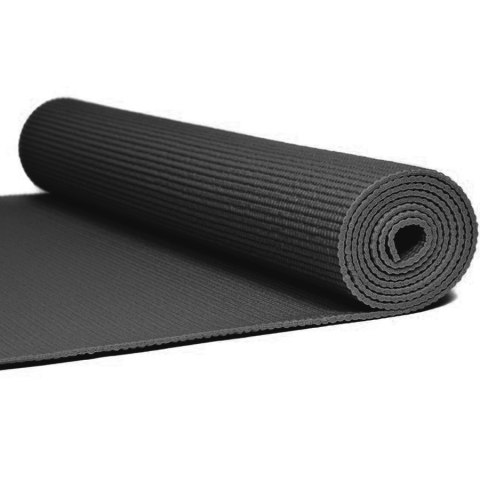 Mata Yoga PVC 173x61x0,4 cm S825740 czarny 173x61cm