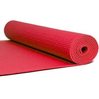 Mata Yoga PVC 173x61x0,4 cm S825740 czerwony 173x61cm