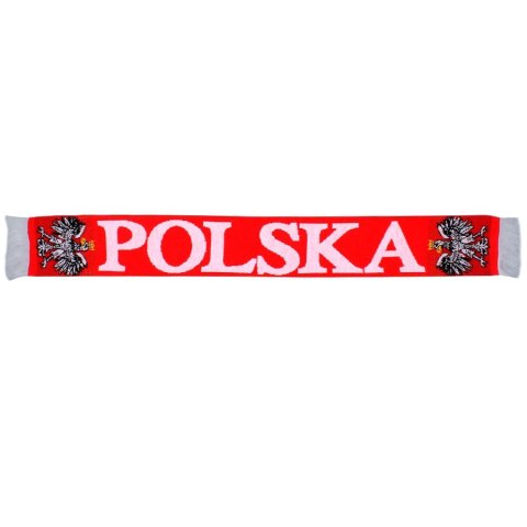 Szal Polska czerwony one size