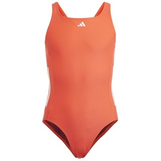 Kostium kąpielowy adidas Cut 3 Stripes Suit girls IQ3971 170 cm pomarańczowy