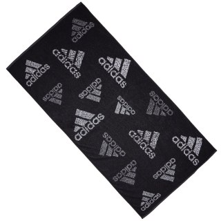 Ręcznik adidas MH Towel HS2056 czarny 70cm x 140cm