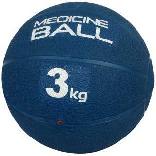 Piłka lekarska gumowa 3 kg niebieski