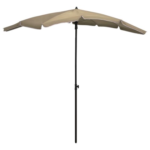 VidaXL Parasol ogrodowy na słupku, 200x130 cm, kolor taupe