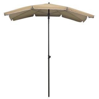 VidaXL Parasol ogrodowy na słupku, 200x130 cm, kolor taupe