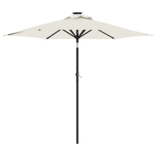 VidaXL Parasol ogrodowy na stalowym słupku, biały, 225x225x212 cm