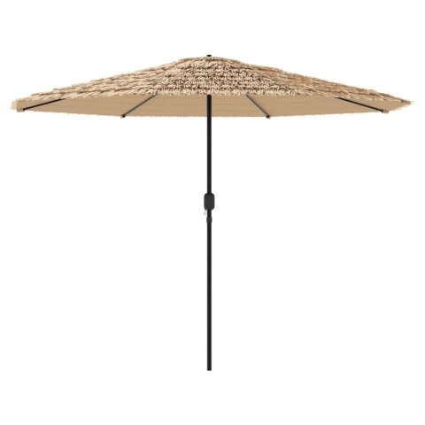 VidaXL Parasol ogrodowy na stalowym słupku, brązowy, 324x324x247 cm