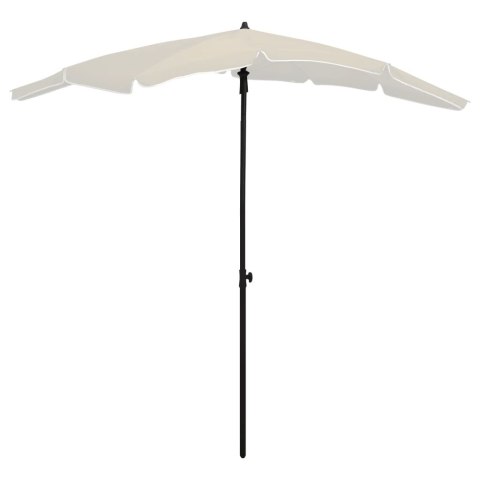 VidaXL Parasol ogrodowy na słupku, 200x130 cm, piaskowy