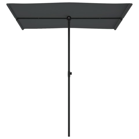 VidaXL Parasol ogrodowy na słupku aluminiowym, 180x110 cm, antracytowy