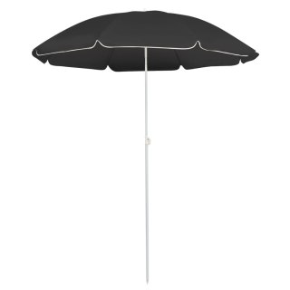 VidaXL Parasol ogrodowy na stalowym słupku, antracytowy, 180 cm